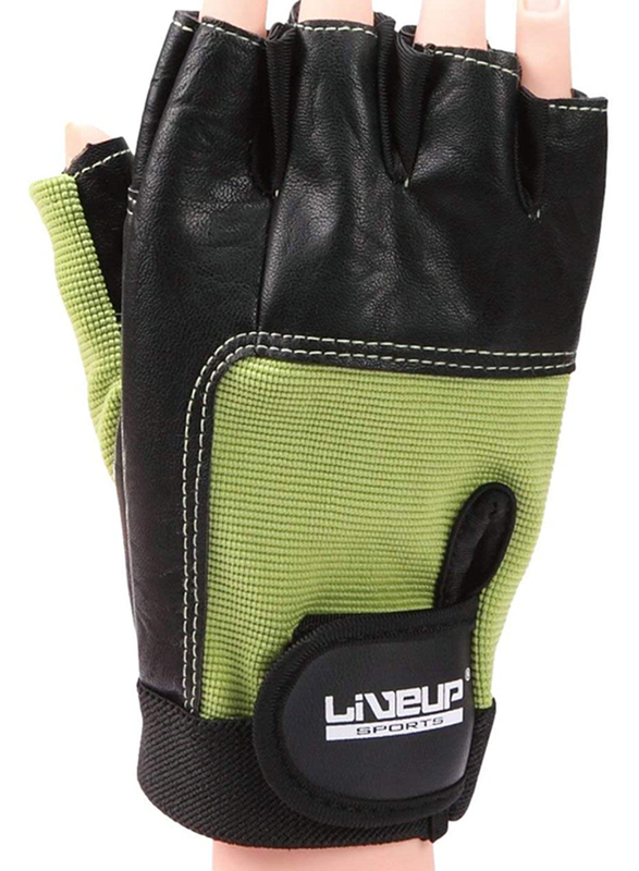 

LiveUp Training Glove, Small/Medium, Black/Green
