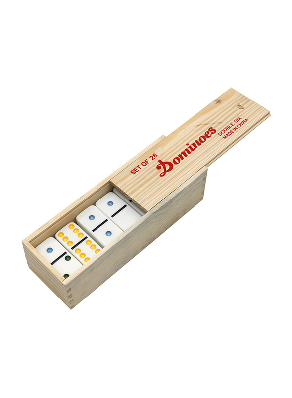 

TA Sports Dominoes Wooden Box, Ages 6+, 5010Cw, Multicolour