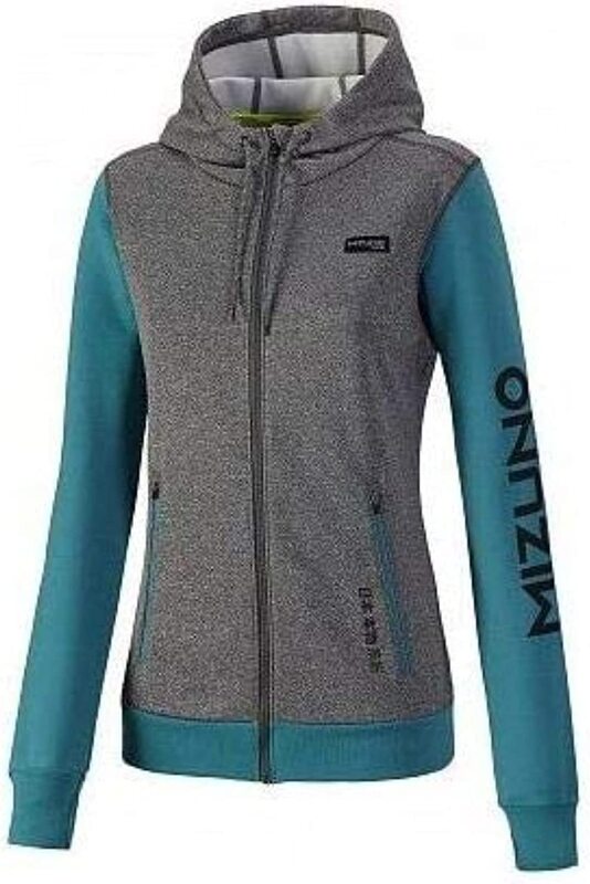 

Mizuno K2GC770307 Herit Hoody Jacket for Women, Medium, Grey