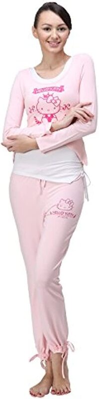 

Mesuca Hellokitty Pink Cotton Yoga Cloth, Multicolour