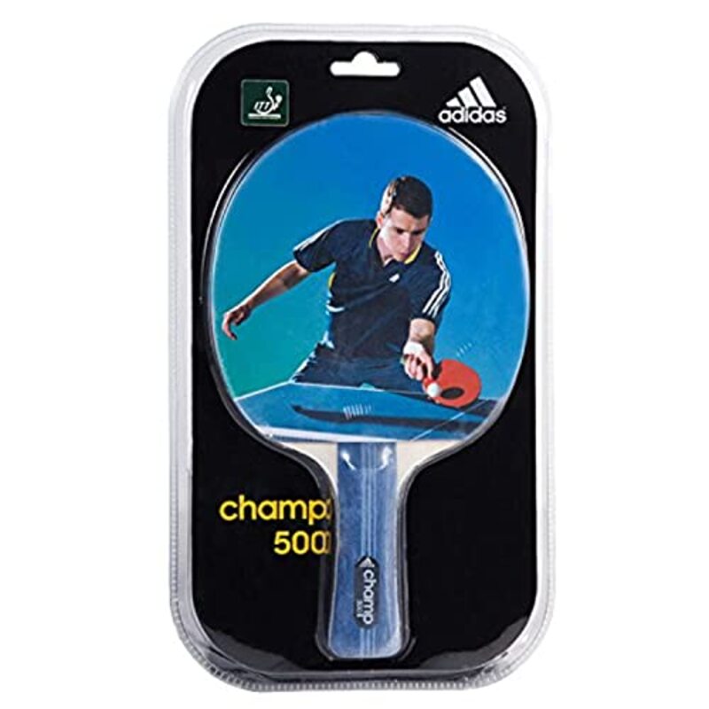 

Adidas Champ 500 AGM-14473 Table Tennis Racket 5 Star L.Handle with 2Ball, Multicolour