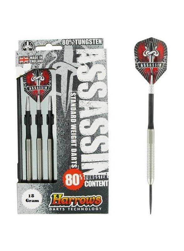 

Harrows Darts Assassin, 18gm, Silver/Black