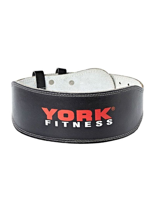 

York Fitness Weight Lifting Belt, Small, 26-36 inch, Black/White