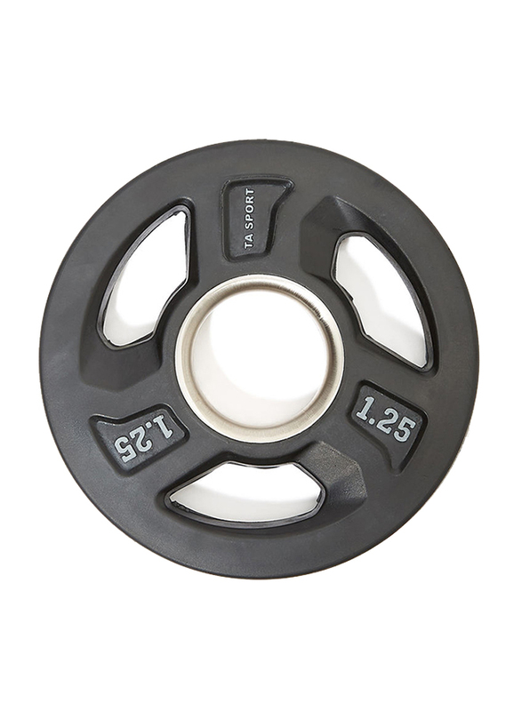 TA Sport Rubber Weight Plate, 54050342, 1.25KG, Black