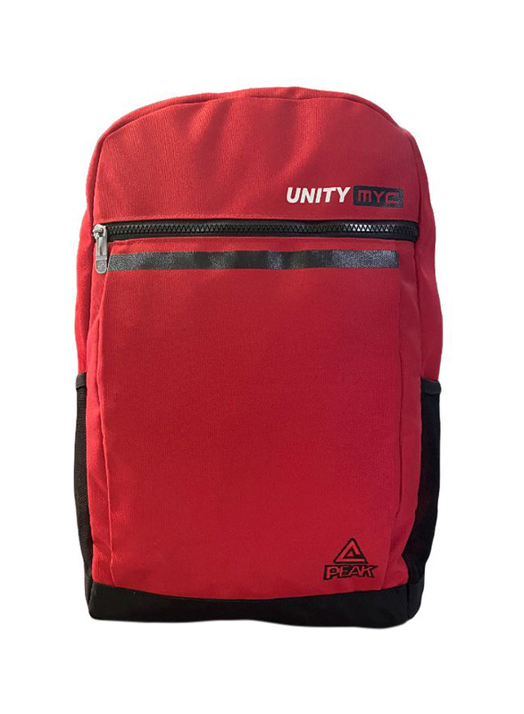 

Peak Polyester Unisex Backpack Bag, Red