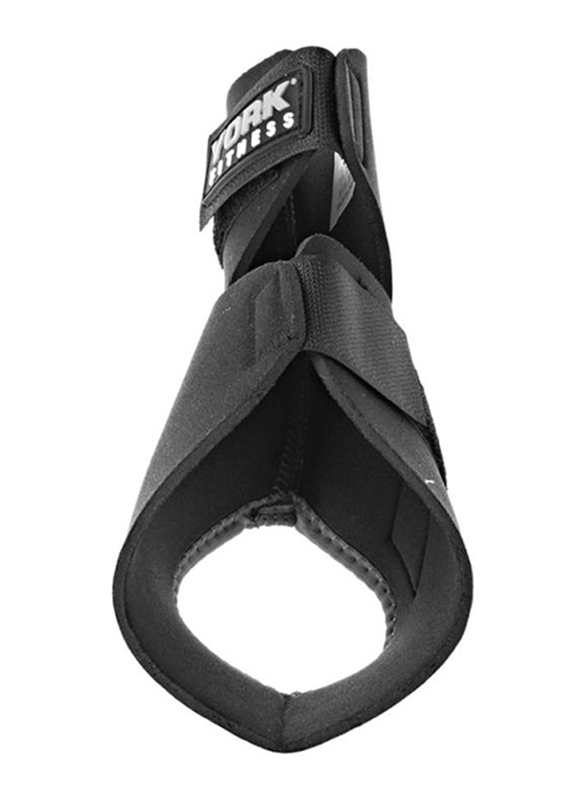 

York Fitness Adjustable Ankle Support Wraps, Black