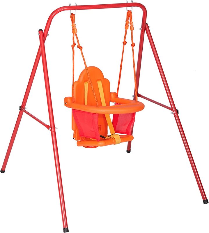 

TA Sport Slide Whizzer Baby Swing, Ages 1+, Orange/Red