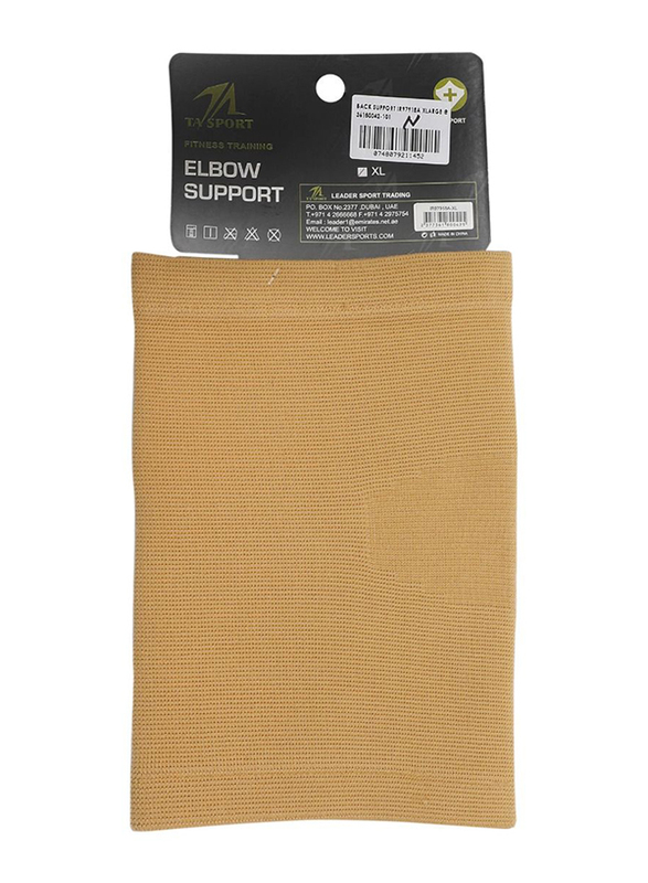 

TA Sports Fitness Training Elbow Support, Medium, Beige