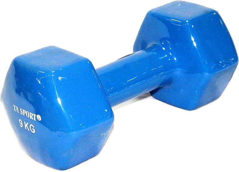 

TA Sport Leader Sports Vinyl Dumbbell, 2x 9KG, Blue