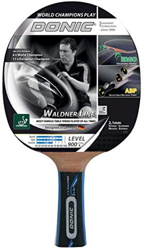 

Donic Waldner 900 Table Tennis Racket, Black/Red/Brown