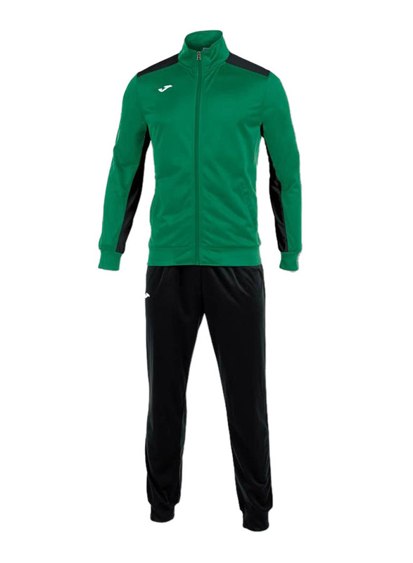 

Joma Academy Long Sleeve Tracksuit for Men, Large, Green/Black