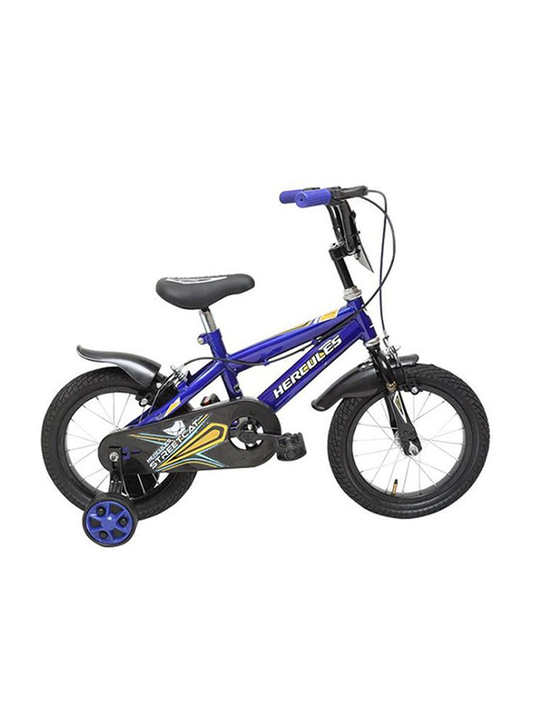 

Hercules Sturdy Streetcat Bicycle, 16cm, Blue/Black/Yellow