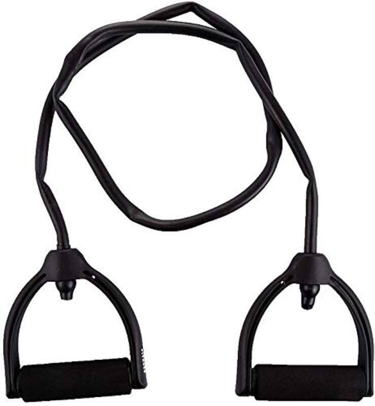 

York Fitness Resistance Tube with Firm Grip Handle, Level 3, Black