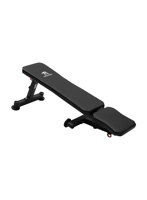 TA Sport Sit-Up Bench, SUB2018A, 132x11x37.5cm, Black