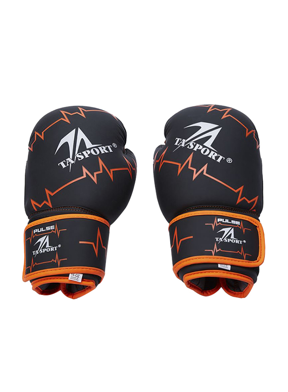 

TA Sport 12 oz 14ounce Combat Sports Pulse Boxing Gloves, Black/Orange