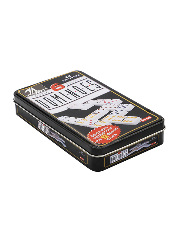 

TA Sports Dominoes Metal Box, 54 x 12cm, 28-Piece, Ages 6+, Multicolour