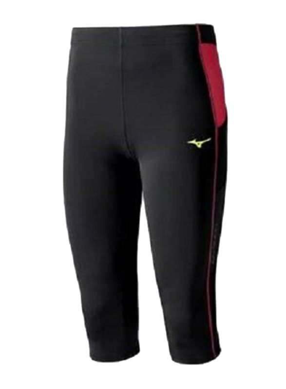 

Mizuno J2Gb550498 3/4 Tights Pant for Men, Extra Large, Black/Pink