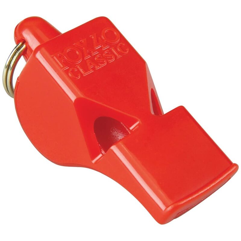 

Fox 40 Classic Safety W/Lanyard Whistle, 9903-0108, Red