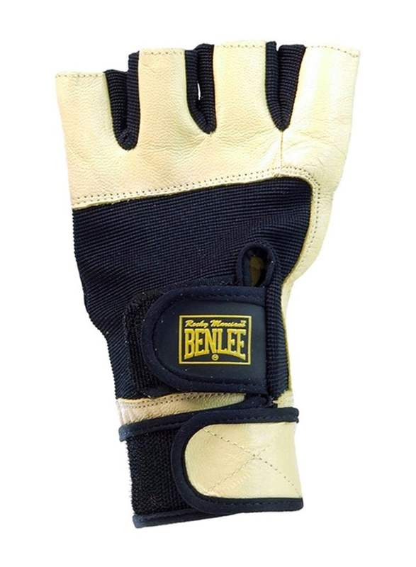 

Benlee Kelvin Weight Lifting Gloves, Beige/Black