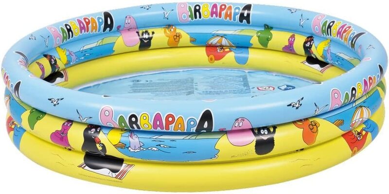 

Generic General Barbapapa Round 3 Ring Pool, Multicolour
