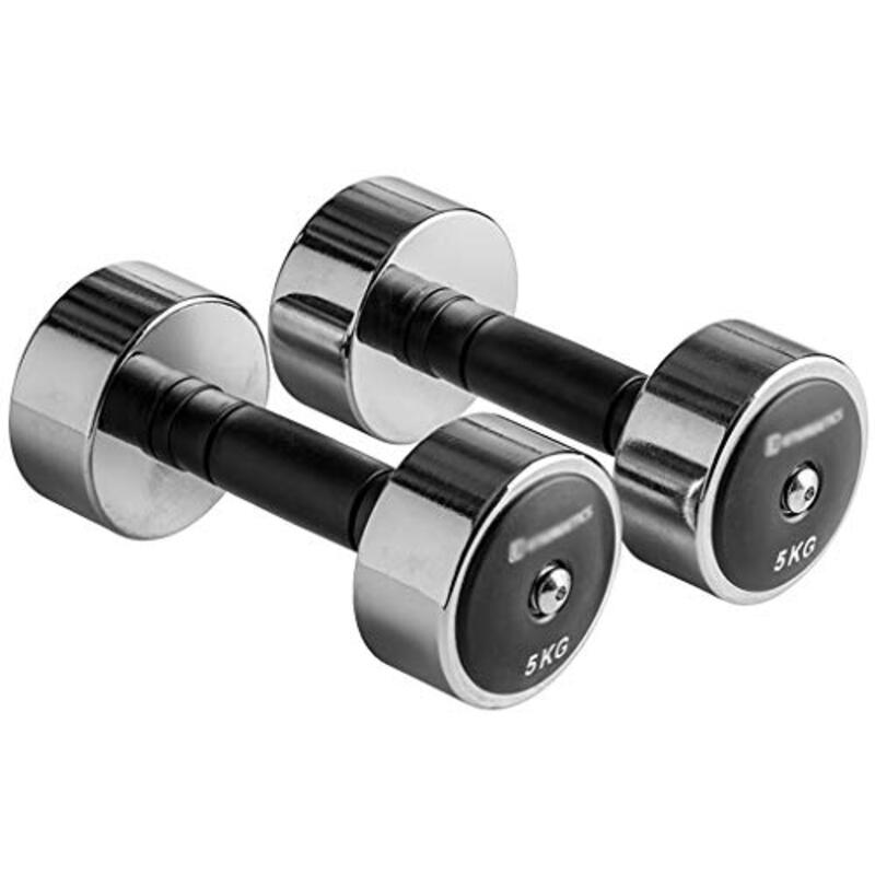 

Liuq Universal Dumbbell Set, 2 x 5kg, Chrome