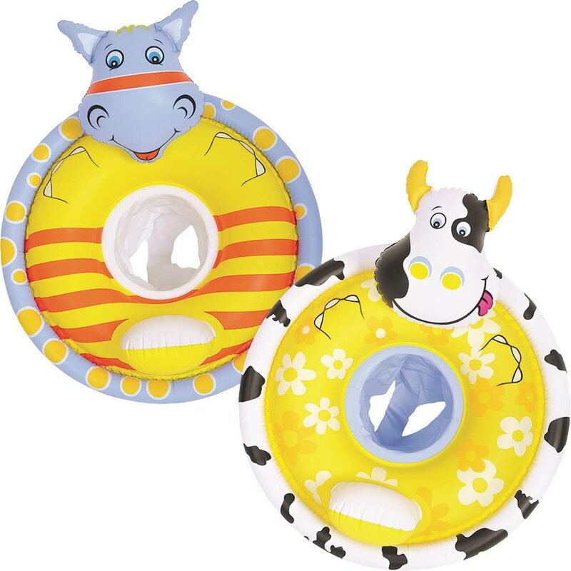 

Generic General Animal Baby Seat Swimming Ring Set, Multicolour