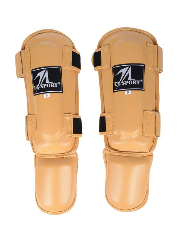 

TA Sport Large Sports Shin Guard, Beige