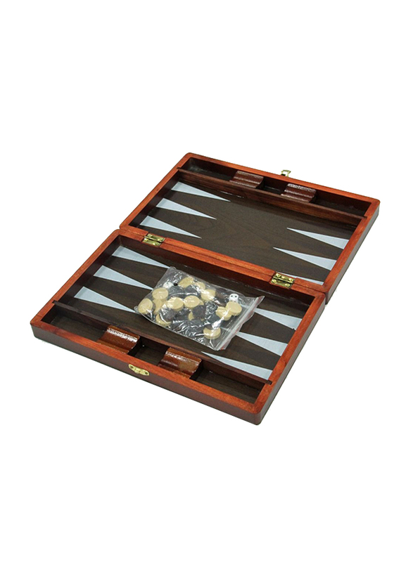 

TA Sports Backgammom Board, White/Brown