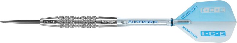 

Harrows I.C.E. Tungsten Steeltip Darts, 24gm, Blue/Silver