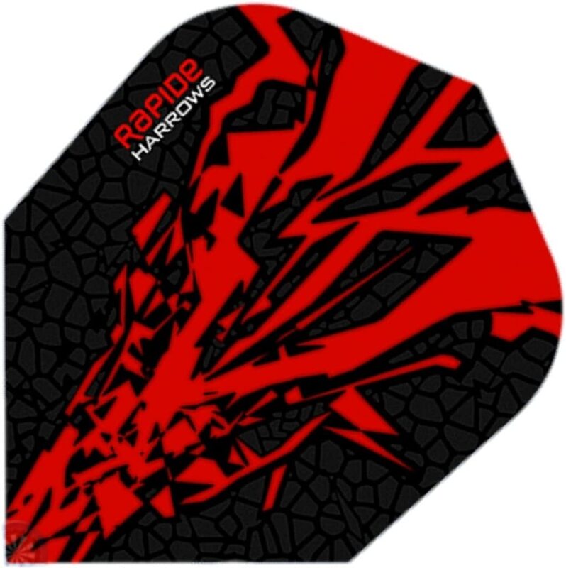 

Harrows Rapide Dart Flight, Black/Red