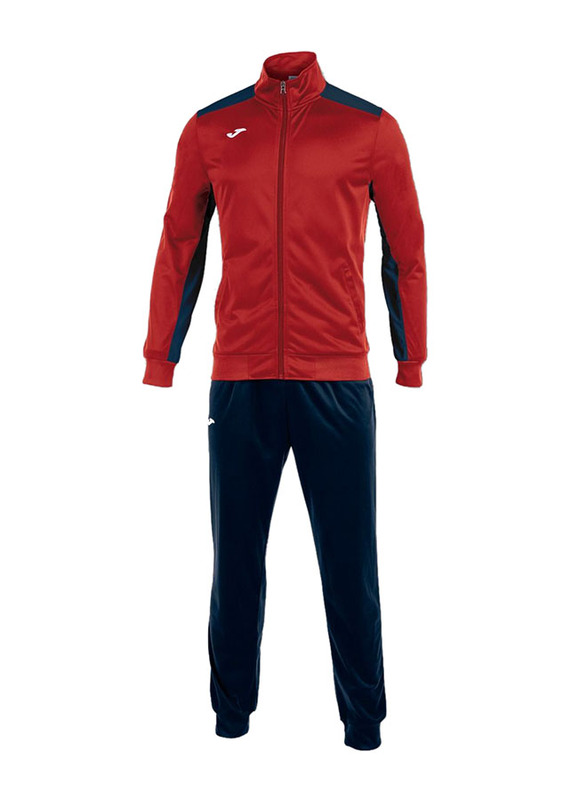 

Joma Academy Long Sleeve Unisex Tracksuit, Extra Large, Red/Blue