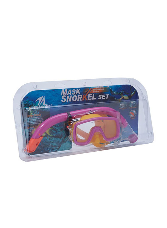 

TA Sport Diving Snorkel Mask Set, Large, Yellow/Pink