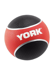 York Fitness Anti-Burst Medicine Ball, 4KG, Black/Red