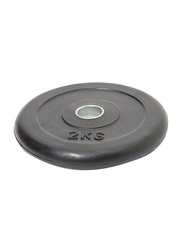 TA Sport Rubber Weight Plate, 54050411, 2KG, Black