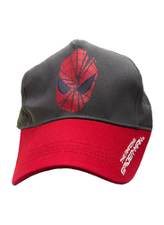 Spiderman Printed Cap Dark Grey/Red