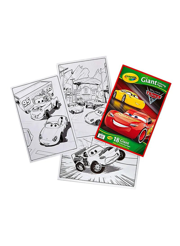 crayola giant coloring pages cars