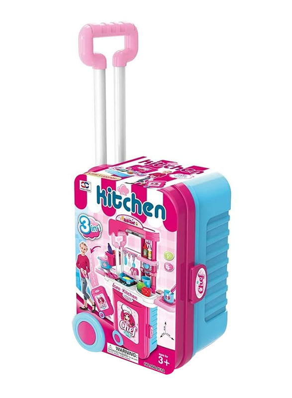 

Toy Land 3 in 1 Kitchen Play Set Toy for Girls, 25 Pieces, Assorted