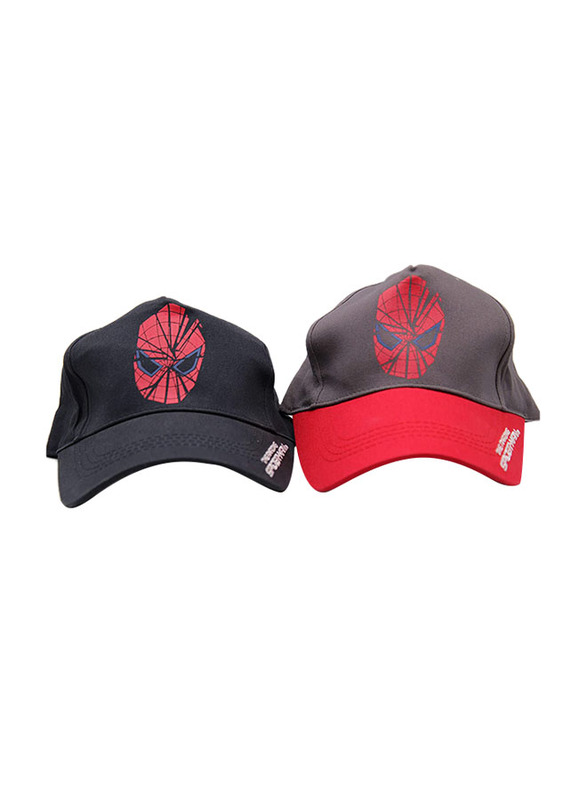 

2-Pieces Best High Quality Unisex Spider Caps Set, One Size, Black
