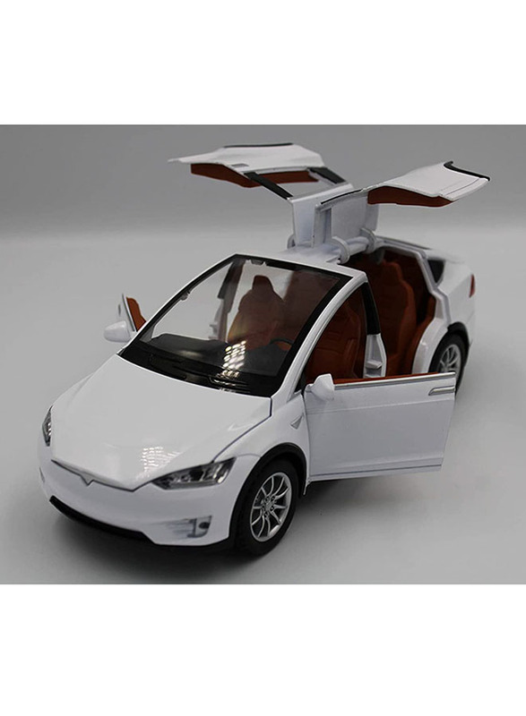 

Tesla Alloy Diecast Car Models X 90 Car, White
