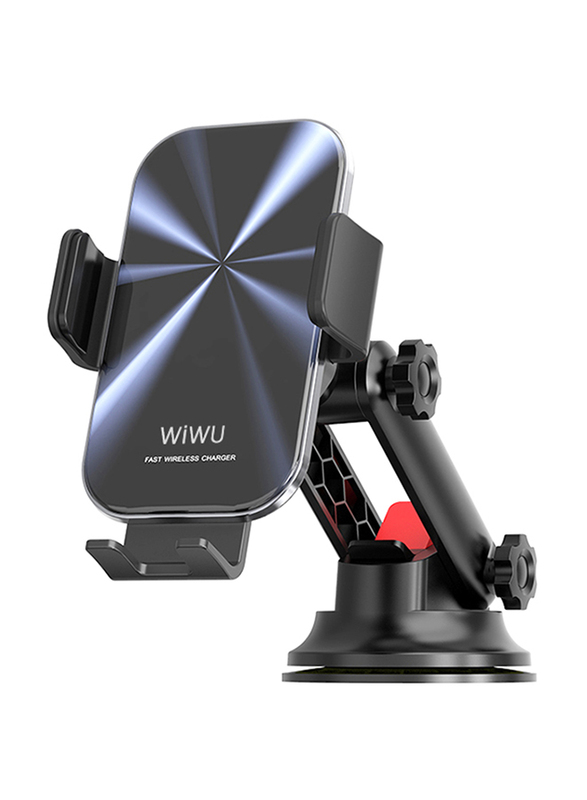 WiWu Liberator Car Mount Wireless Charger, 15W, Black