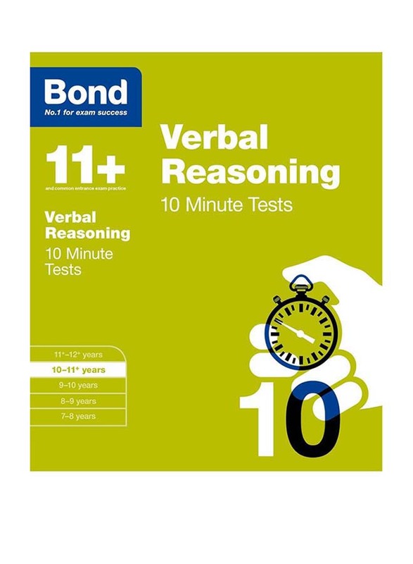 Bond 11+ Verbal Reasoning 10 Minute Tests, Paperback Book, By: Frances Down