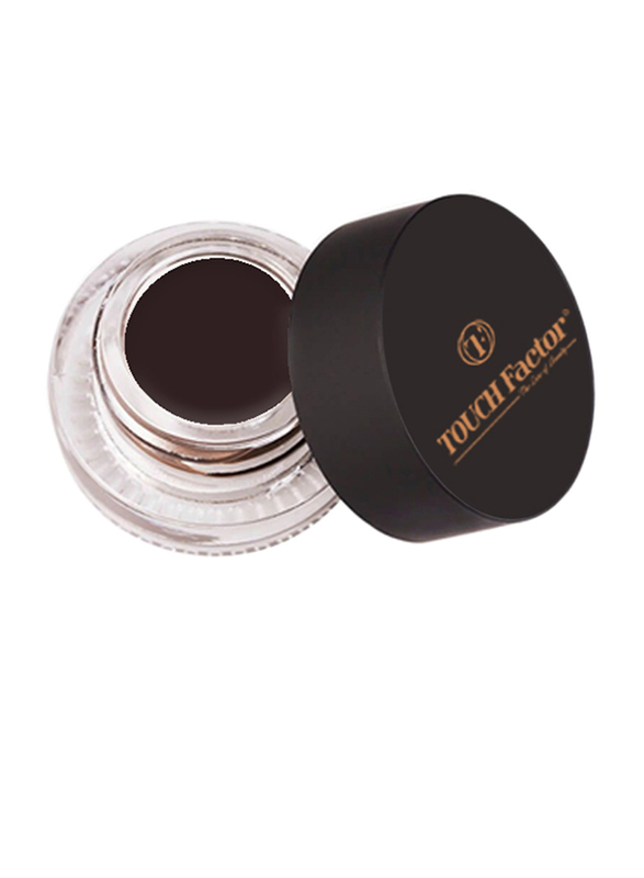 Touch Factor Eyebrow Gel, Ebony, Brown