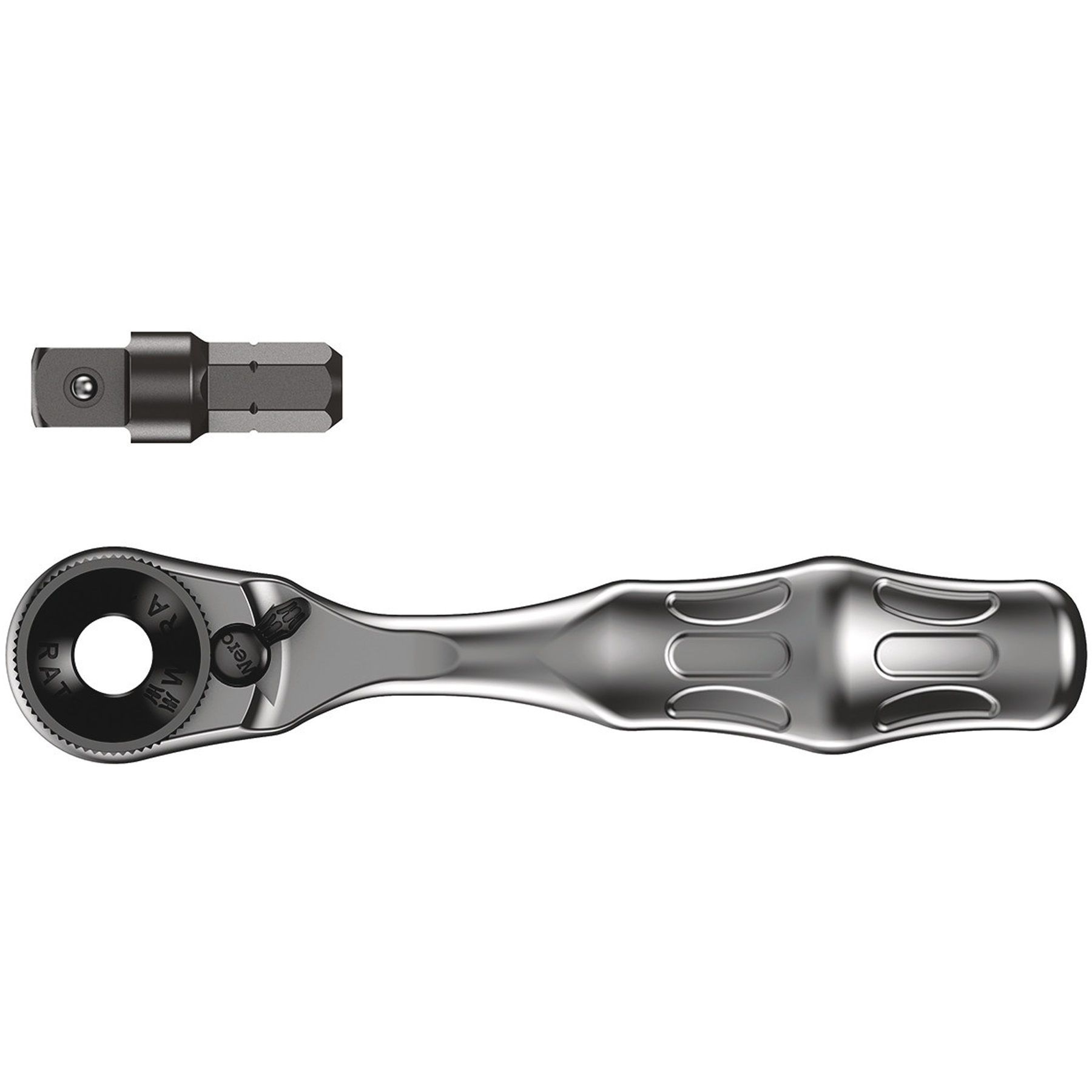 Wera 8001 A Zyklop Mini 1 Bit Ratchet - 1/4 Inch
