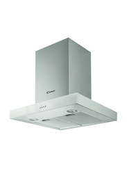 Candy 60cm Square Chimney Hood, 210W, CMB655X, Silver
