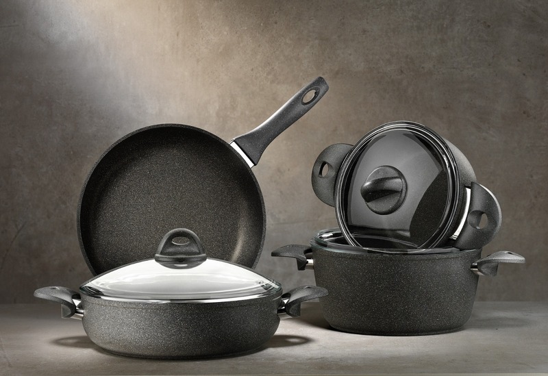 

SAFLON-7PCS GRANITEC COOKWARE SET-GRAY COLOR-MADE IN TURKEY