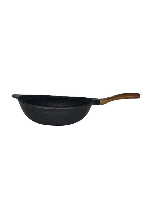 

Neoklein 30cm Non-Stick Round Titanium Coated Wok Pan, Black