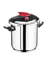 OMS Collection 14Ltr Round Stainless Steel Pressure Cooker, Silver
