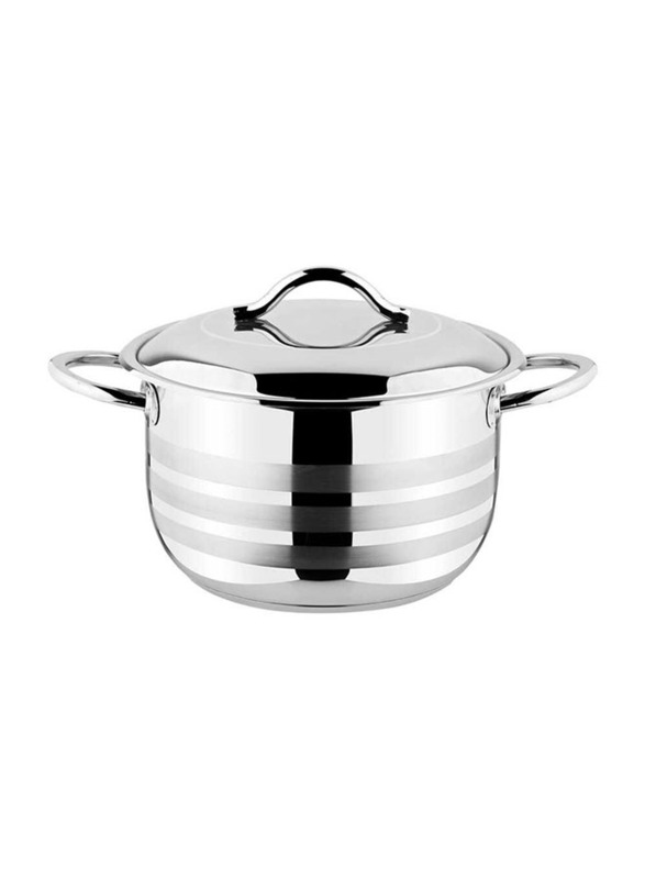 

OMS Collection 34cm Round Stainless Steel Casserole, Silver
