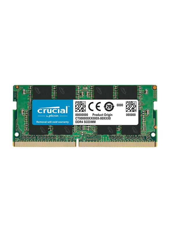 

Crucial 16GB RAM DDR4 3200MHz CL22, or 2933MHz or 2666MHz Laptop Memory, CT16G4SFRA32A, Green