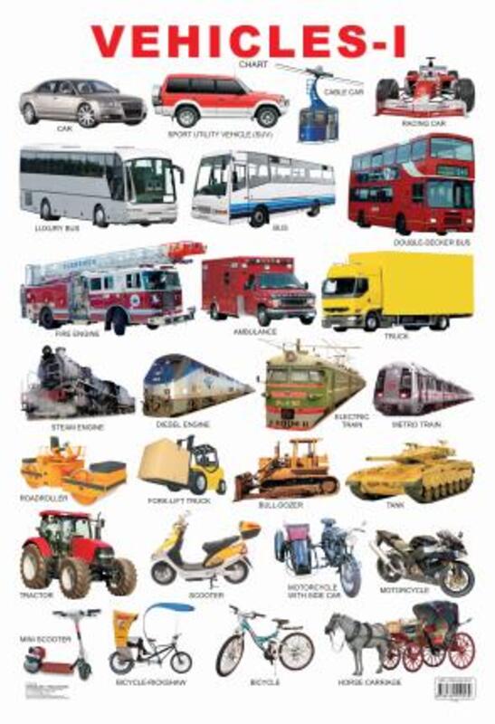

Vehicles Book 1, Fold-Out Book or Chart, By: Dreamland Publications